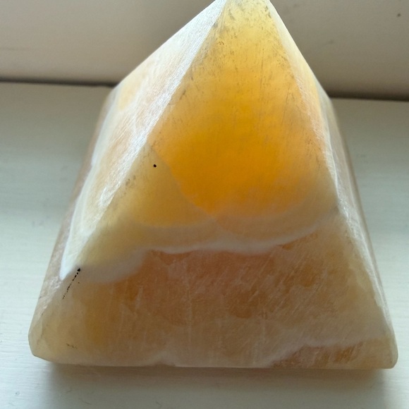 Pyramid-Shaped Stone Decor - Picture 2 of 3